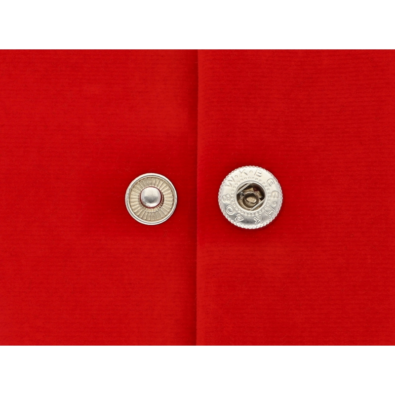 Metal snap fastener alfa 15 mm nickel