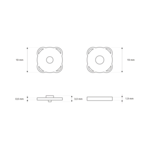 Zapięcie magnetyczne 19/2 mm nikiel