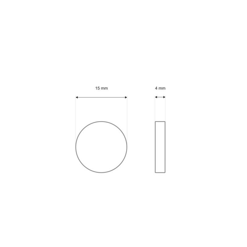 Magnes okrągły surowy 15x4 mm