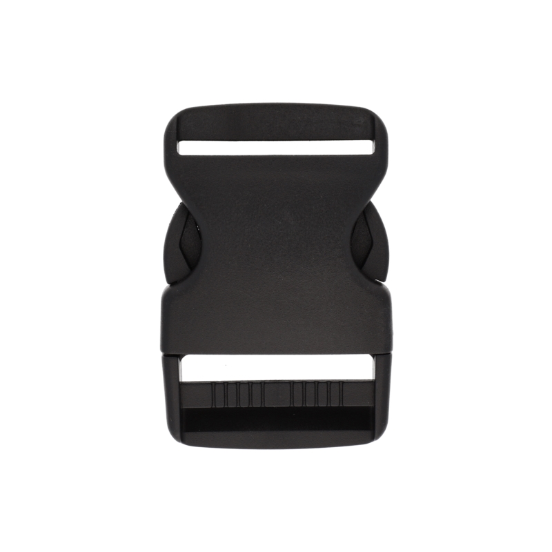 Plastic buckle 38 mm michalina black  100  pcs