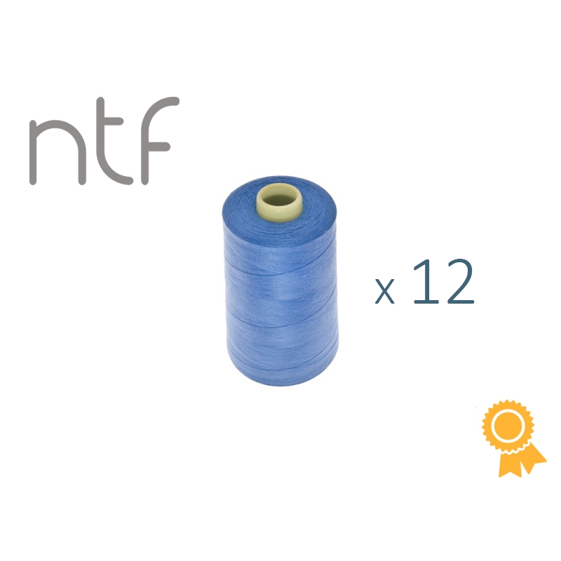 POLYESTER THREADS NTF 40/2 BLUE A789 1000 M x 12 PCS.