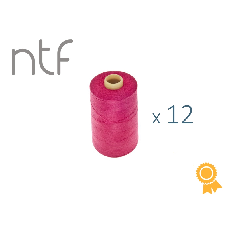 Nici poliestrowe NTF 120 (40/2)  magenta A 564 1000 m x 12 szt.