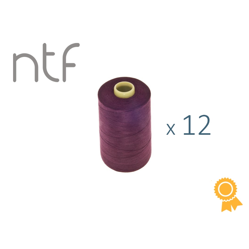 POLYESTER THREADS NTF 40/2 CLARET-VIOLET A640 1000 M x 12 PCS.