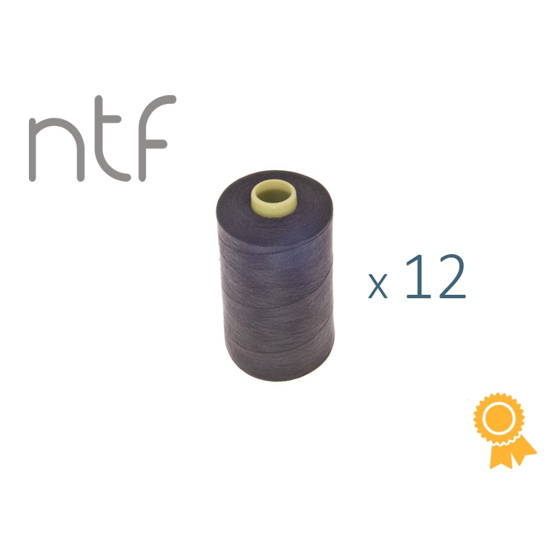 POLYESTER THREADS NTF 40/2 DARK GREY A748 1000 M x 12 PCS.