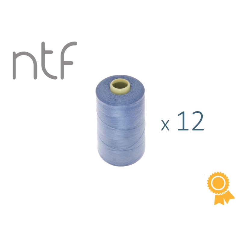 POLYESTER THREADS NTF 40/2 DIRTY BLUE A812 1000 M x 12 PCS.