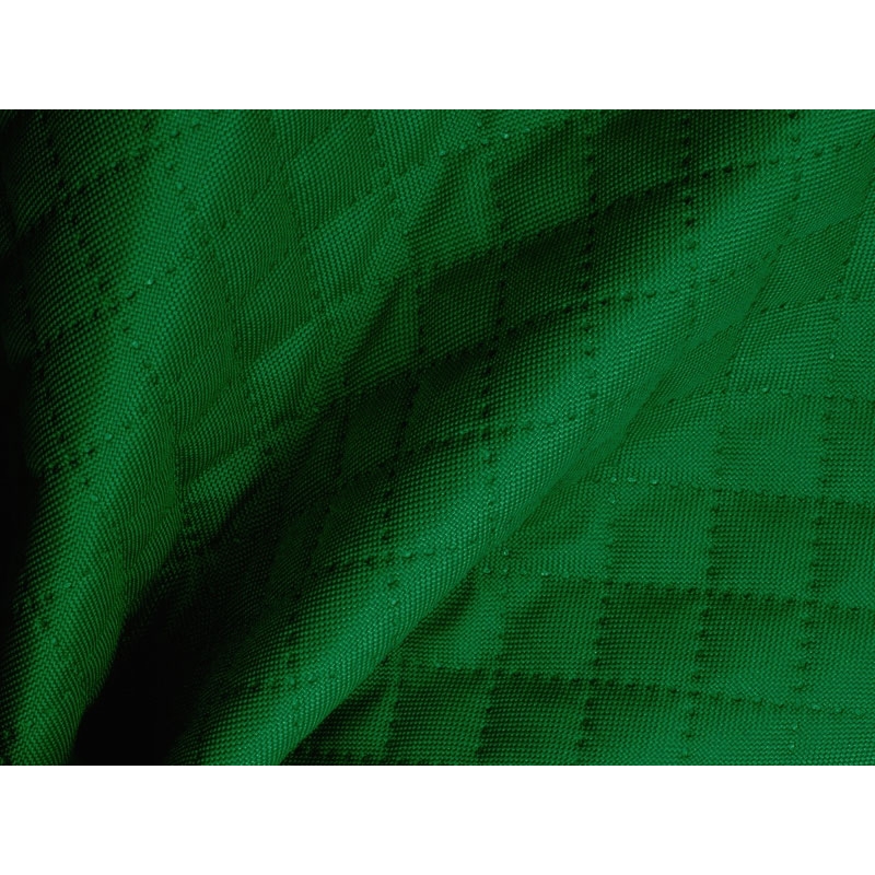 Quilted polyester fabric Oxford 600d pu*2 waterproof karo (084) green 160 cm 25 mb