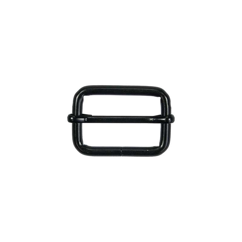 METAL SLIDE BUCKLE 30/20/4 MM MATT BLACK WIRE 100  PCS