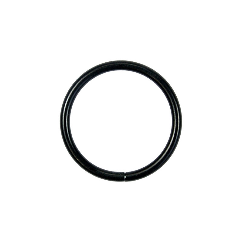 METAL RING 40/4 MM  MATT  BLACK WIRE 100 PCS