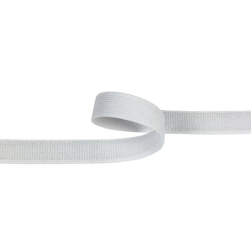 Elastic hook and loop tape  white 501 nylon loop 20 yd