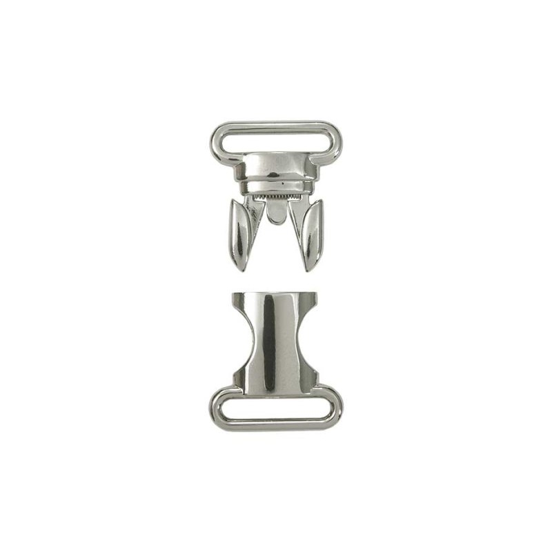 Metal buckle 0324-3025 20 mm glossy nickel 1 pcs