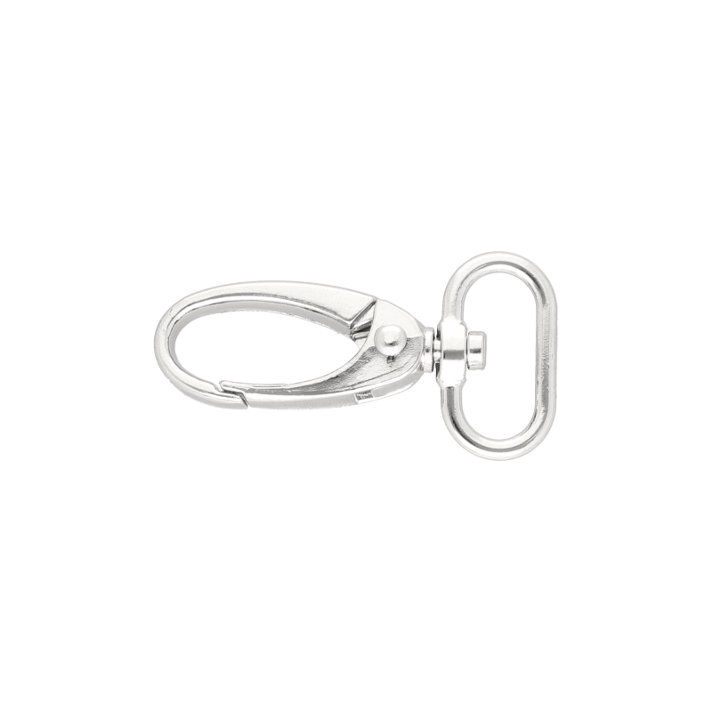 METAL SNAP HOOK 20 MM 0037 GLOSSY NICKEL 1 PCS