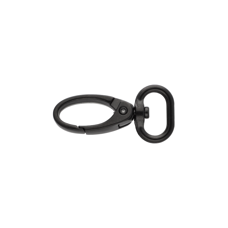 METAL  SNAP HOOK 16 MM 0037 MATT BLACK 100 PCS