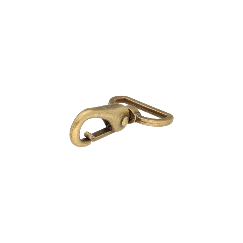 METAL  SNAP HOOK RF-175 32 MM ERYK OLD GOLD 1 PCS