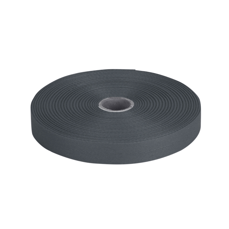 Cotton Twill Tape 25 mm/0,35 mm graphite (301)