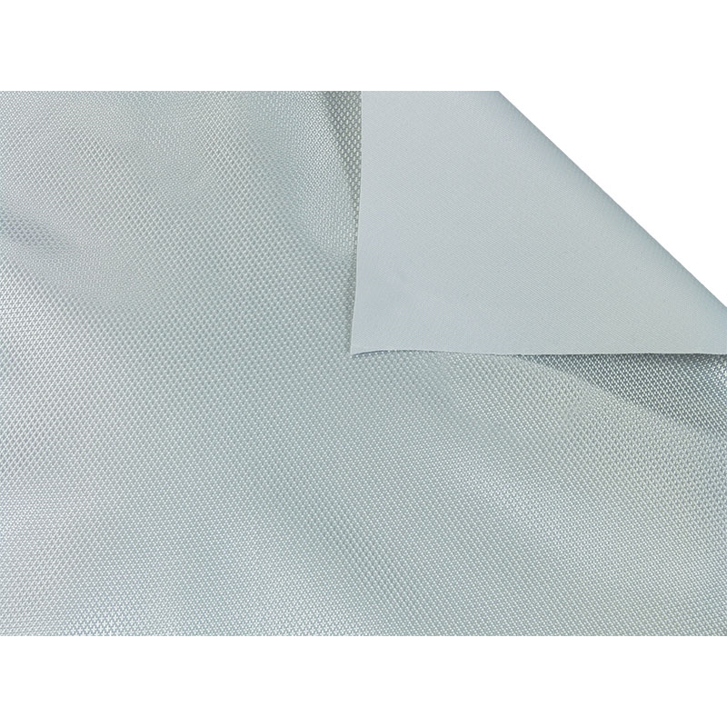 Polyester decorative fabric pvc covered silver 148 cm 50 mb