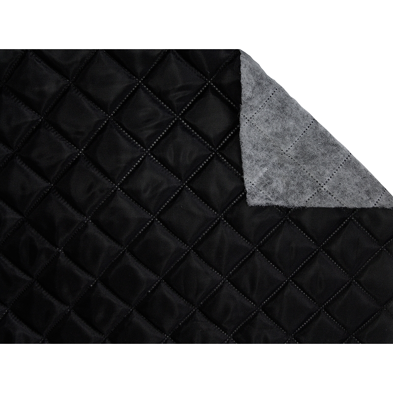 QUILTED POLYESTER LINING  FABRIC 180T (580) BLACK 150 CM 1 MB