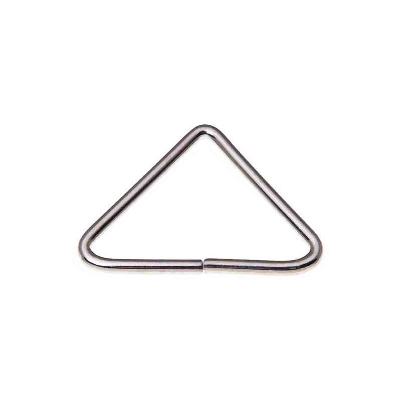 METAL TRIANGLE 50/30/3 MM NICKEL WIRE 100 PCS