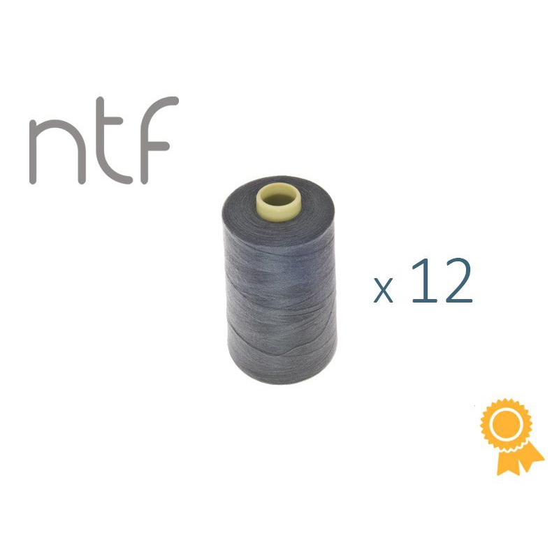 POLYESTER THREADS NTF 40/2 DARK STEEL  A739 1000 M x 12 PCS.