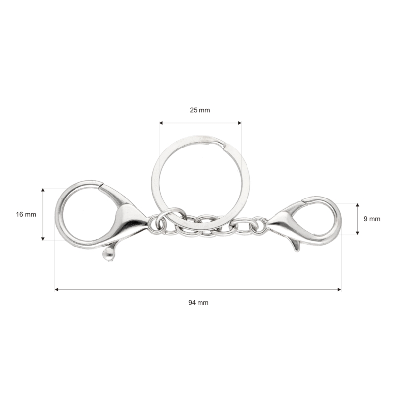 PENDANT KEYCHAIN 325-109 EWA NICKEL