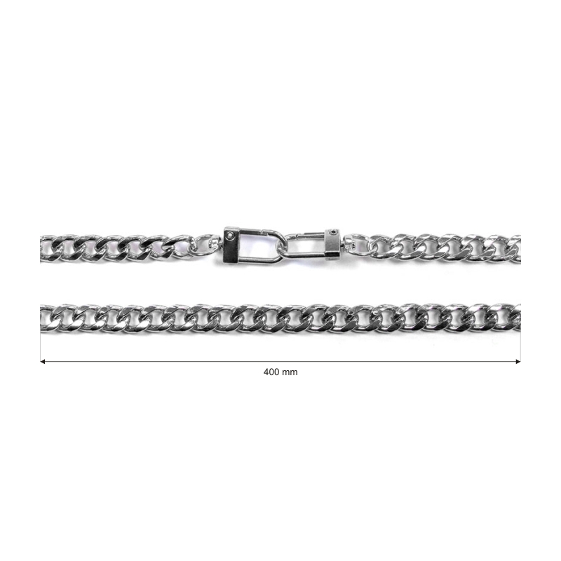 Handbag chain with snap hook 1003 bianka nickel