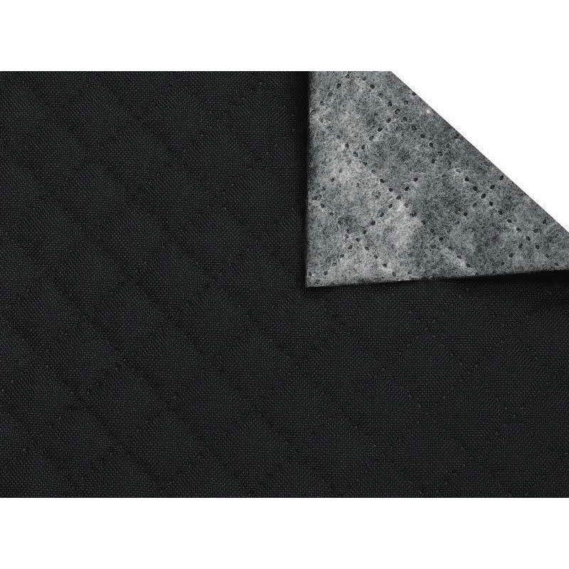 Quilted  polyester fabric Oxford 600d pu*2 waterproof karo (156) dark grey 160 cm 25 mb