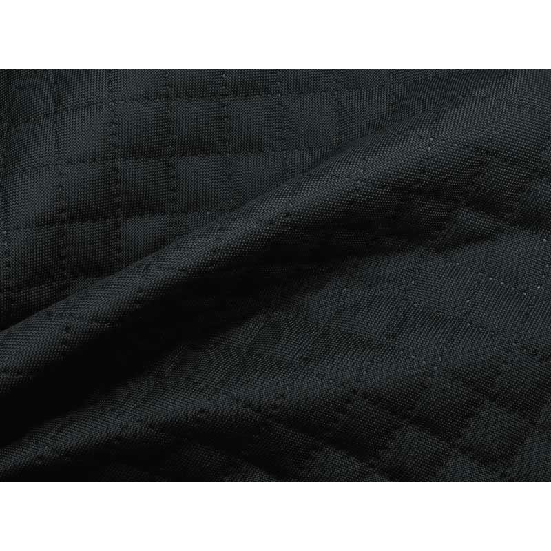 Quilted  polyester fabric Oxford 600d pu*2 waterproof karo (156) dark grey 160 cm 25 mb