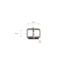 Klamra rymarska jednozaczepowa 20/12/3 mm nikiel free drut