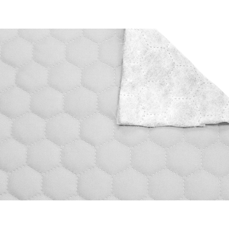 Quilted polyester fabric Oxford 600d pu*2 waterproof honeycomb (501) white 160 cm 25 mb