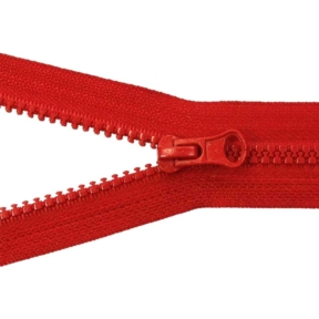 Zamek błyskawiczny kostkowy 5 rozdzielczy 40 cm auto lock  (171) czerwony