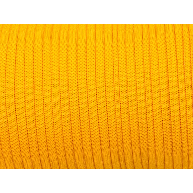 Knitted elastic tape 7 mm (504) yellow polyester 100 mb