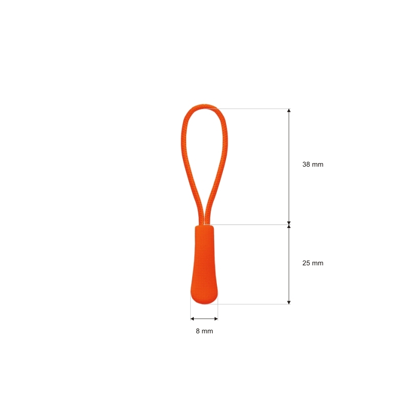 STRING DECORATIVE PULLER 523 ORANGE 100 PCS