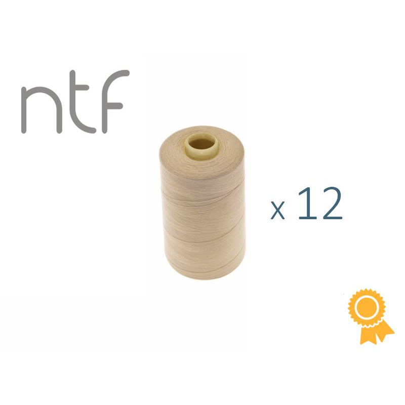 POLYESTER THREADS NTF 40/2 BEIGE A687 1000 M x 12 PCS.