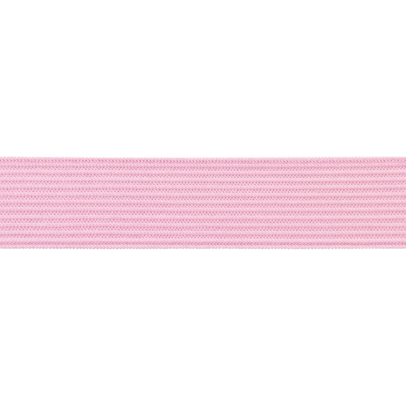 Knitted elastic tape 20 mm (552) light pink polyester 25 mb