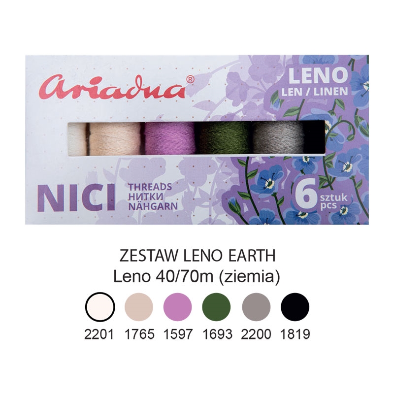 THREADS LENO 40 EARTH 70 M x 6 PCS.