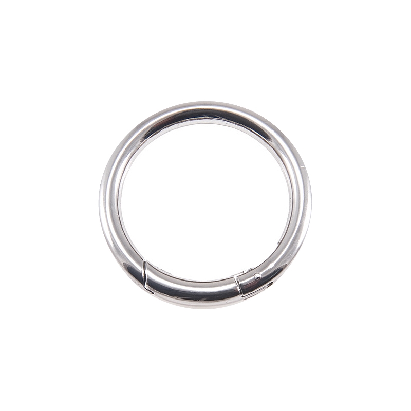 METAL RING   38/5 MM   CARABINER NICKEL WIRE 1 PCS