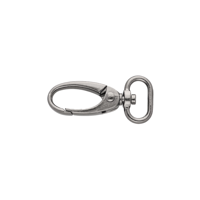 METAL SNAP HOOK 0037 15 MM BLACK NICKEL 100 PCS