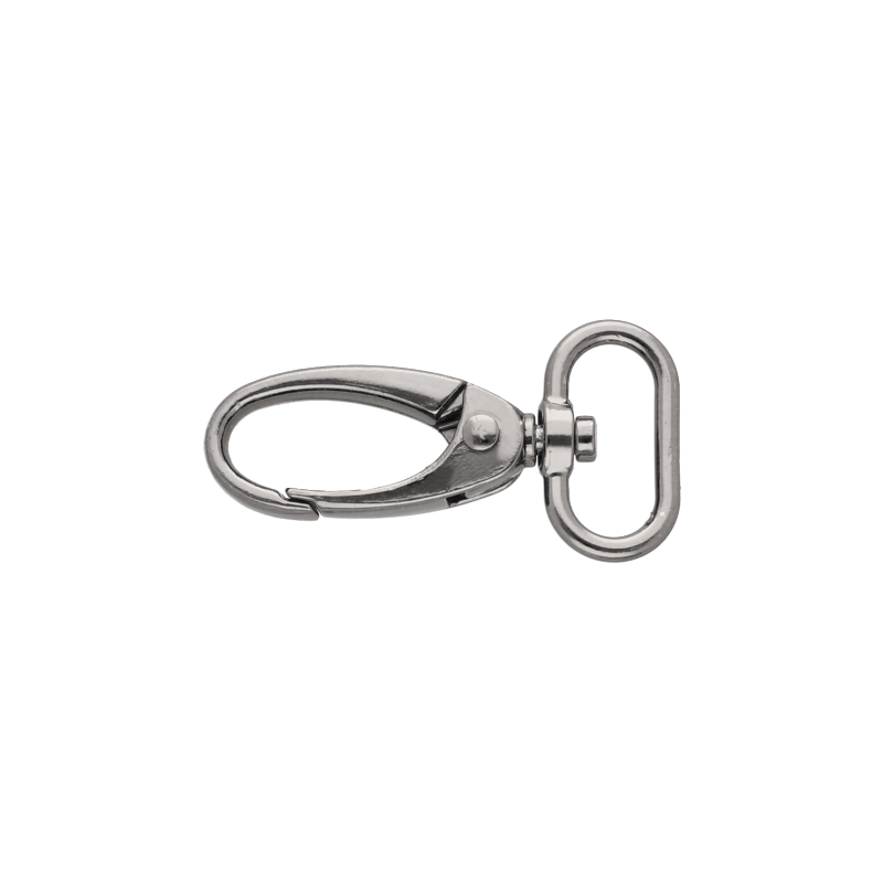 METAL SNAP HOOK 0037 20 MM NICKEL BLACK 1 PCS