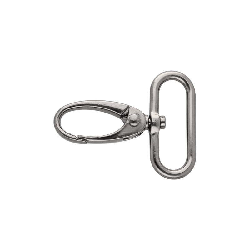 METAL SNAP HOOK 0037 32 MM BLACK  NICKEL 1  PCS