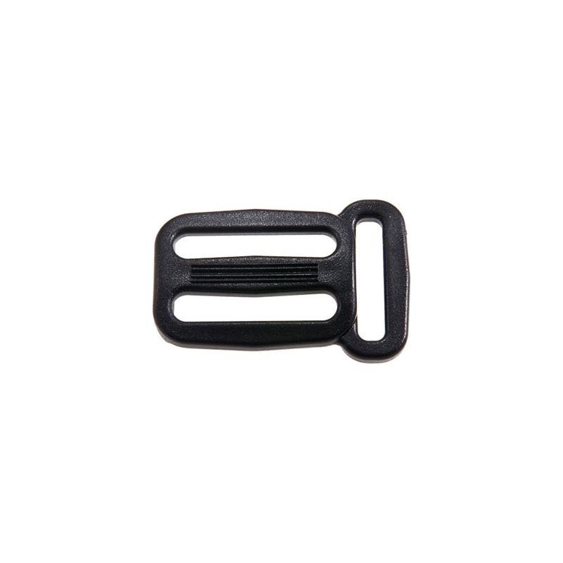 Plastic slide buckle 25/20 mm (0324-8800a) ernest black 10 pcs