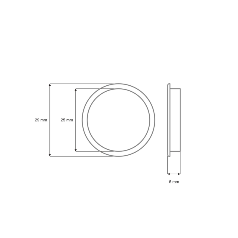 BINDER  EYELETS 25 MM 500 PCS