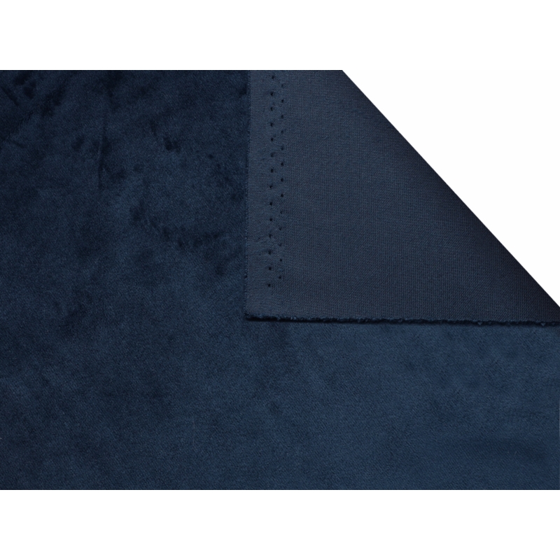 SUEDE FABRIC (VELOUR) 260 G/M2 NAVY BLUE