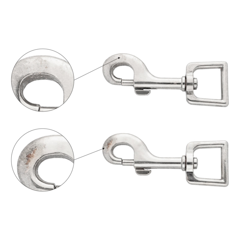 METAL SNAP HOOK 26 MM  BENJAMIN NICKEL 1 PCS - SECOND    TYPE