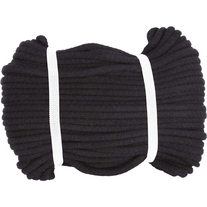 COTTON TWINE 0099 BLACK 8 MM 50 MB