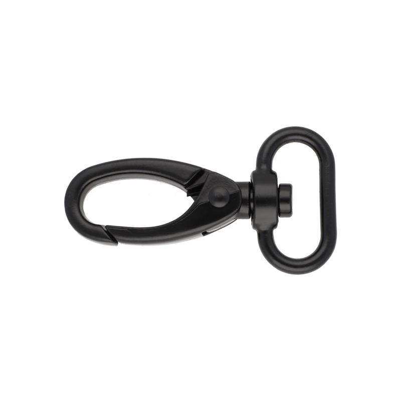 METAL SNAP HOOK 25 MM 0152 MATT BLACK 1     PCS