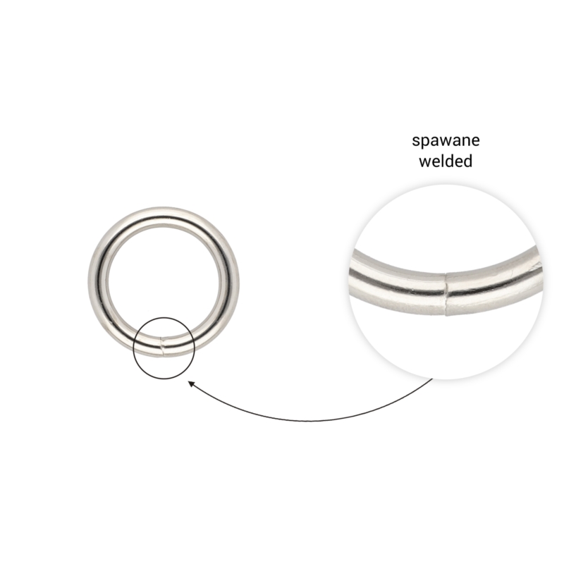 METALLRING 20/4 MM NICKEL GESCHWEISST 100 ST.
