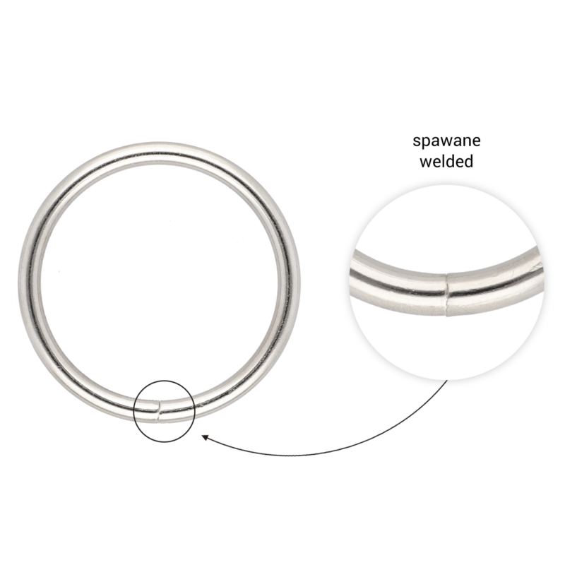 METALLRING 40/4 MM NICKEL GESCHWEISST 100 ST.