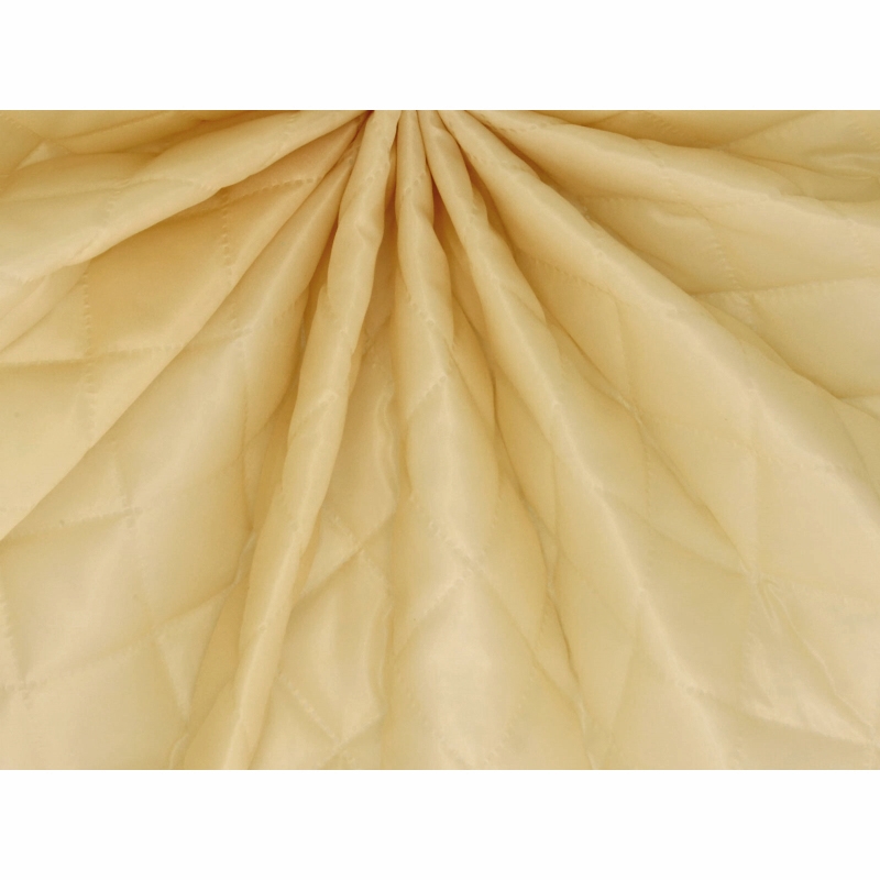 QUILTED POLYESTER LINING FABRIC 180T (122)&nbspBEIGE 150 CM 100 MB