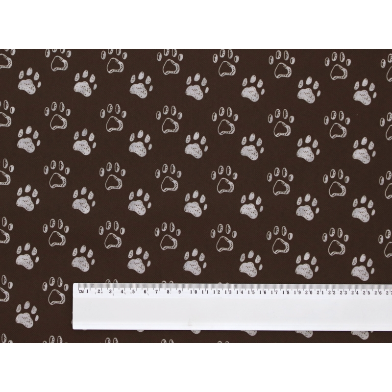 Polyester fabric premium 600d*300d waterproof pvc-d covered brown in foot  146  cm