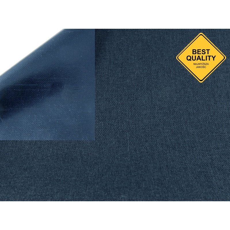 Extra strong polyester fabric 600d* 600d waterproof pvc-f covered navy blue  -058 150 cm