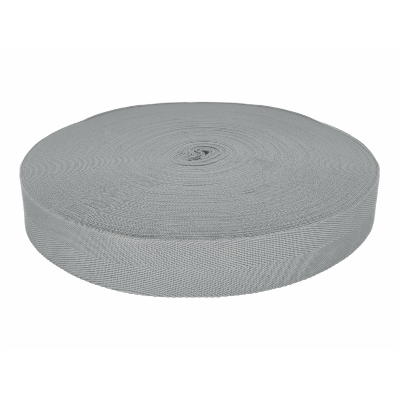 Herringbone twill tape 30 mm/0,8 mm grey (135)